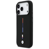 BMW M Silicon Tricolor Line MagSafe Dėklas skirtas Apple iPhone 17 Pro juodos spalvos