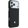 Rinkinys Dėklas + portfel BMW Quilted Pattern Metal Logo do iPhone 18 Pro Max / 17 Pro Max juoda