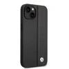 BMW Signature Leather Big Logo dėklas skirtas iPhone 14 Plus Juodas