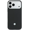 BMW „Quilted Pattern Metal Logo“ dėklas ir piniginė, skirti iPhone 18 Pro / 17 Pro, juodas