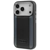 Dėklas Audi A6 Synthetic Leather MagSafe skirtas Apple iPhone 17 Pro juodos spalvos