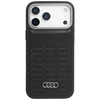 Dėklas Audi GT Synthetic Leather MagSafe skirtas Apple iPhone 17 Pro juodos spalvos