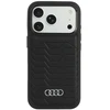 Dėklas Audi GT Synthetic Leather MagSafe do iPhone 18 Pro / 17 Pro juoda