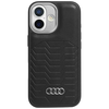 Dėklas Audi GT Synthetic Leather MagSafe skirtas Apple iPhone 17 juodos spalvos