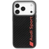 Dėklas Audi R8 Carbon Fiber MagSafe skirtas Apple iPhone 17 Pro juodos spalvos