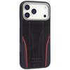 Dėklas Audi R8 Genuine Leather MagSafe skirtas Apple iPhone 17 Pro Max juodos spalvos-red