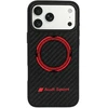 Dėklas Audi RSQ Carbon Fiber Sport Raudona Circle MagSafe do iPhone 18 Pro Max / 17 Pro Max juoda