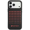 Dėklas Audi Sport Synthetic Leather MagSafe do iPhone 18 Pro Max / 17 Pro Max juoda