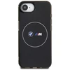 Dėklas BMW IML Metal Baltas Circle MagSafe iPhone 16e Case - Juodas
