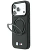 Dėklas BMW Kevlar Ring Stand 360 MagSafe do iPhone 18 Pro / 17 Pro juoda
