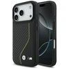 Dėklas BMW M Carbon Line &amp; Logo MagSafe skirtas Apple iPhone 17 Pro geltonos spalvos