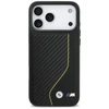 Dėklas BMW M Carbon Line &amp; Logo MagSafe skirtas Apple iPhone 17 Pro Max geltonos spalvos