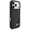 Dėklas BMW M Carbon Line &amp; Logo MagSafe skirtas Apple iPhone 17 Pro geltonos spalvos