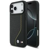 Dėklas BMW M Carbon Line &amp; Logo MagSafe skirtas Apple iPhone 17 Pro Max geltonos spalvos