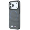 Dėklas BMW M Carbon Printed Ringl MagSafe do iPhone 18 Pro / 17 Pro antracito