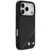 BMW M Carbon Tricolor Line MagSafe - dėklas skirtas Apple iPhone 17 Pro juodas