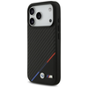 BMW M Carbon Tricolor Line MagSafe - dėklas skirtas Apple iPhone 17 Pro juodas