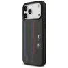 Dėklas BMW M Kevlar Lines &amp; Logo MagSafe skirtas Apple iPhone 17 Pro Max juodos spalvos