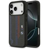 Dėklas BMW M Kevlar Lines &amp; Logo MagSafe skirtas Apple iPhone 17 Pro juodos spalvos