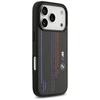 Dėklas BMW M Kevlar Lines &amp; Logo MagSafe skirtas Apple iPhone 17 Pro juodos spalvos