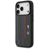 Dėklas BMW M Kevlar Lines &amp; Logo MagSafe skirtas Apple iPhone 17 Pro juodos spalvos