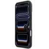 Dėklas BMW M Mėlyna Perfo Metal Logo MagSafe, skirtas iPhone 18 Pro Max / 17 Pro Max, pilkas