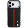 Dėklas BMW M Perskirtasated Stripe Logo MagSafe skirtas Apple iPhone 17 Pro Max raudonos spalvos