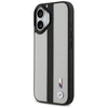 Dėklas BMW M Perskirtasated Stripe Logo MagSafe skirtas Apple iPhone 17 pilkos spalvos