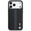 Dėklas BMW M Perskirtasated Stripe Logo MagSafe skirtas Apple iPhone 17 Pro Max mėlynos spalvos