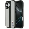 Dėklas BMW M Perskirtasated Stripe Logo MagSafe skirtas Apple iPhone 17 pilkos spalvos
