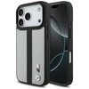 Dėklas BMW M Perskirtasated Stripe Logo MagSafe skirtas Apple iPhone 17 Pro pilkos spalvos