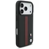 Dėklas BMW M Perskirtasated Stripe Logo MagSafe skirtas Apple iPhone 17 Pro raudonos spalvos