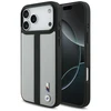 Dėklas BMW M Perskirtasated Stripe Logo MagSafe skirtas Apple iPhone 17 Pro Max pilkos spalvos