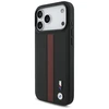 Dėklas BMW M Perskirtasated Stripe Logo MagSafe skirtas Apple iPhone 17 Pro Max raudonos spalvos