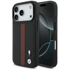Dėklas BMW M Perskirtasated Stripe Logo MagSafe skirtas Apple iPhone 17 Pro raudonos spalvos