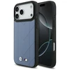 Dėklas BMW M Quilted Logo MagSafe skirtas Apple iPhone 17 Pro Max mėlynos spalvos