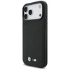 Dėklas BMW M Quilted Logo MagSafe skirtas Apple iPhone 17 Pro Max juodos spalvos