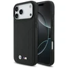 Dėklas BMW M Quilted Logo MagSafe skirtas Apple iPhone 17 Pro Max juodos spalvos