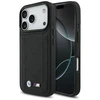 Dėklas BMW M Quilted Logo MagSafe skirtas Apple iPhone 17 Pro juodos spalvos