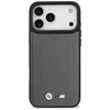 Dėklas BMW M Quilted Logo MagSafe skirtas Apple iPhone 17 Pro Max antracito spalvos
