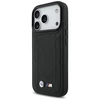 Dėklas BMW M Quilted Logo MagSafe skirtas Apple iPhone 17 Pro juodos spalvos