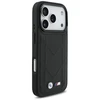 Dėklas BMW M Quilted Logo MagSafe skirtas Apple iPhone 17 Pro juodos spalvos