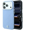 Dėklas BMW Sign Deboss Quilted Metal Logo MagSafe do iPhone 18 Pro Max / 17 Pro Max mėlyna