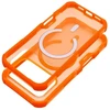 Dėklas, skirtas iPhone 18 Pro / 17 Pro, Forcell F-Protect BumperX Premium, suderinamas su MagSafe, oranžinės spalvos