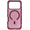 iPhone 18 Pro / 17 Pro dėklas „Forcell F-Protect BumperX Premium", suderinamas su MagSafe, tamsios vyšninės spalvos