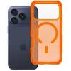 Dėklas, skirtas iPhone 18 Pro / 17 Pro, Forcell F-Protect BumperX Premium, suderinamas su MagSafe, oranžinės spalvos