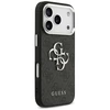 GUESS case for IPHONE 17 Pro GUHCP17LP4G4SMCK (4G PU Odinis dėklas with Big 4G and Classic Logo and Sidabrinis Metal Camera Frame) juodas