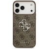 Dėklas Guess 4G Big 4G Classic Logo skirtas Apple iPhone 17 Pro Max rudos spalvos sidabro spalvos