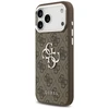 Dėklas Guess 4G Big 4G Classic Logo skirtas Apple iPhone 17 Pro Max rudos spalvos sidabro spalvos