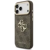 Dėklas Guess 4G Big 4G Classic Logo Big Strap Metal Mygtukai do iPhone 18 Pro Max / 17 Pro Max ruda